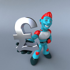 Red Robot - 3D Illustration