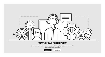 TECHINAL SUPPORT BANNER CONCEPT