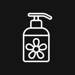 Aromatherapy icon, accessory for aromatherapy. Concept illustration for web site