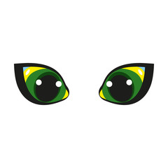 Cat eye. Simple flat vector illustration