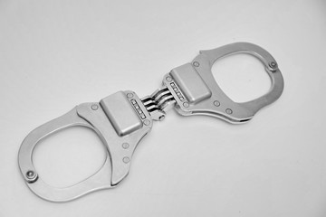 handcuffs isolated on white background