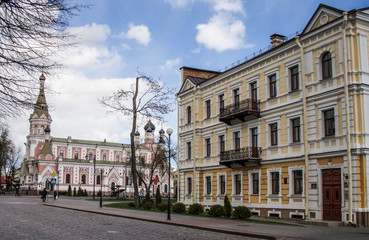 Fototapeta na wymiar street in Grodno