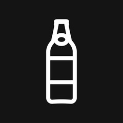 Beer bottle icon vector illustration for web and apps.