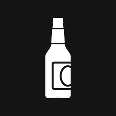 Beer bottle icon vector illustration for web and apps.