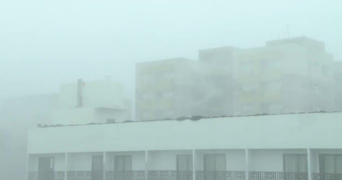 Swirling Wind And Rain In Eye Wall Of Major Hurricane - Megi