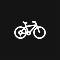 Fototapeta na wymiar Bicycle icon. Vector element illustration on background.