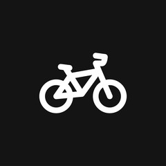 Fototapeta premium Bicycle icon. Vector element illustration on background.