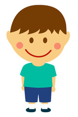 Cartoon deformed male person vector illustration ( boy,kids)