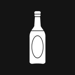 Bottle vector icon, for mobile and web design. Drink Bottle vector graphics