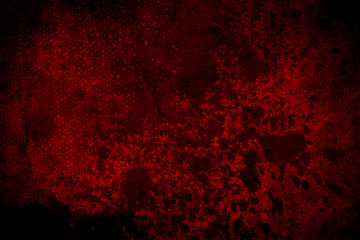 Old red scratched wall, grungy background or texture