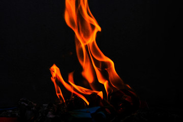 Close up fire wallpaper background