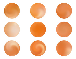Modern round gradients collection