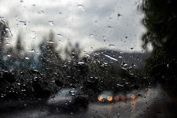 rain drops on window