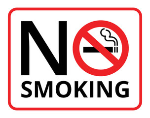 Warning signs and symbols No Smoking, Stop Smoking, Save your life. - obrazy, fototapety, plakaty