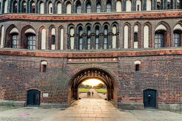 Fototapeta premium Holsten Gate in Luebeck, Germany.