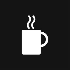 Coffee cup icon. Coffee drink vector symbol stock web illustration.