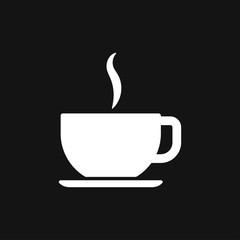 Coffee cup icon. Coffee drink vector symbol stock web illustration.