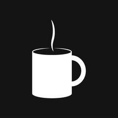 Coffee cup icon. Coffee drink vector symbol stock web illustration.
