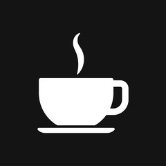 Coffee cup icon. Coffee drink vector symbol stock web illustration.