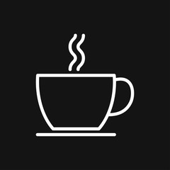 Coffee cup icon. Coffee drink vector symbol stock web illustration.