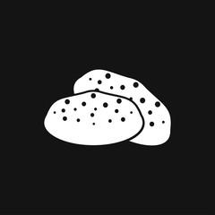 Cookie icon. Biscuit cookie or biscotti vector icon