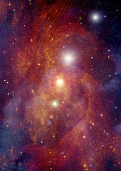 galaxy in a free space