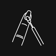 Nail care icon. Pedicure and manicure equipment. Vector illustrations