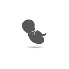 Baby logo vector icon