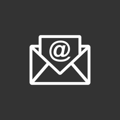 Email icon, notification icon vector. symbol for web site Computer and mobile vector.