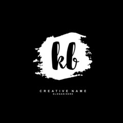 K B KB Initial logo template vector. Letter logo concept