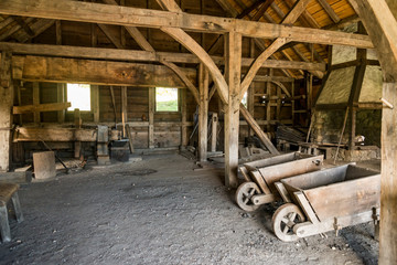 Fototapeta na wymiar National Historic Iron Works about in Saugus, Massachusetts.