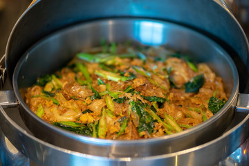 Stir fried Noodle with black soy sauce (Pad See Ew)