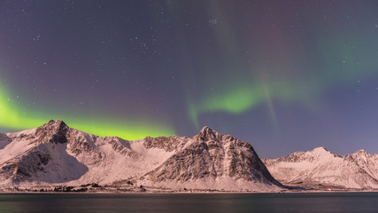 Obraz na płótnie Canvas Northern lights, Senja Norway