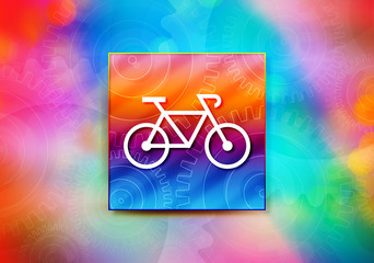 Bicycle icon abstract colorful background bokeh design illustration