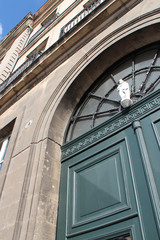 door of a building in nantes (france)