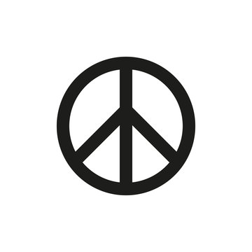 symbol of peace isolated on white background. Vector illustration