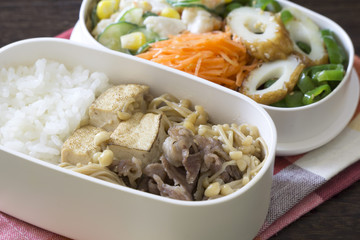 肉豆腐のお弁当　Japanese lunch box 