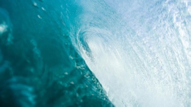 Ocean wave in motion Cinemagraph blue water