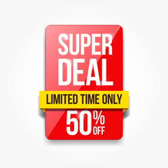 Super Deal Limited Time Shopping Only Label
