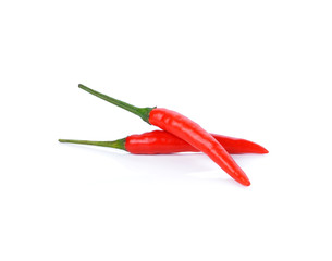 red hot chili pepper isolated on a white background