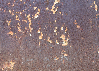 Brownish Old Weathered Corrugated Rusty Metal Texture