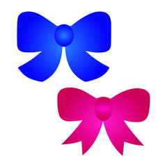 set of colorful bows