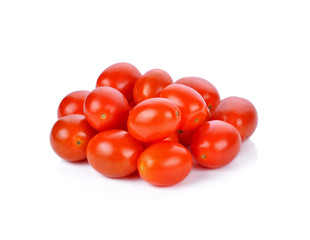 cherry tomatoes isolated on white background