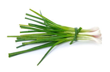 Green onion isolated on the white background