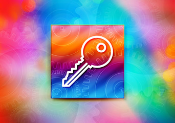 Key icon abstract colorful background bokeh design illustration