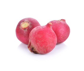 fresh radish isolated on white background