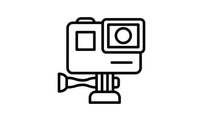 action camera icon vector illustration.