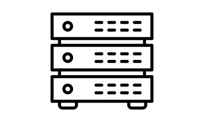 server vector icon ,  flat design - Vector 
