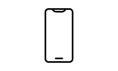 Smartphone icon. Vector illustration, flat design. - Vector 