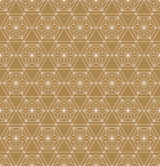 Seamless geometric pattern based on japanese ornament kumiko .